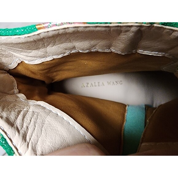 Azalea Wang Richie Rich Chunky Bootie Size 10 Gilded Metallic Platform Gemstone - Picture 10 of 14